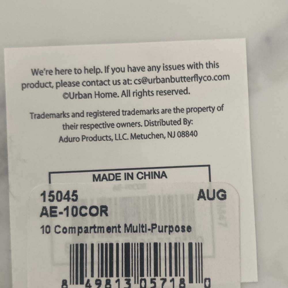 10 compartment multi use revolving organizer faux marble look - Picture 14 of 14